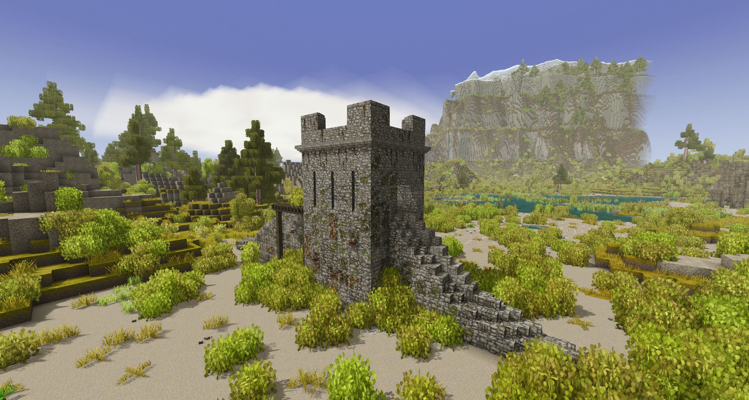 Small Tower with Wall